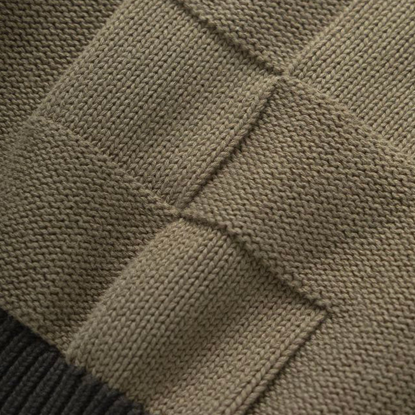 Check Panel Cardigan