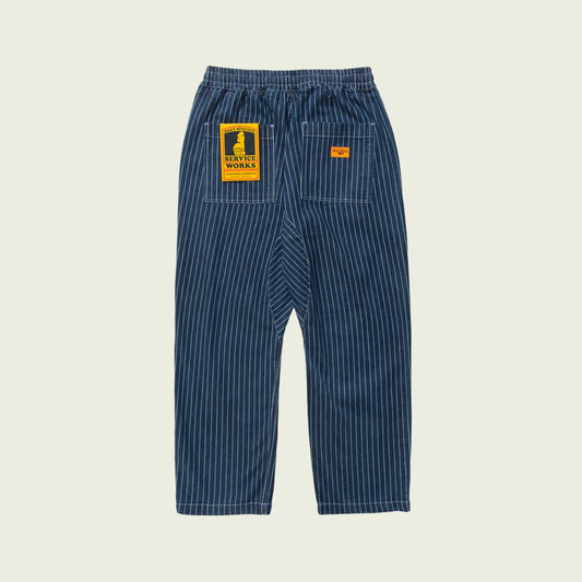 Pinstripe Denim Chef Pants