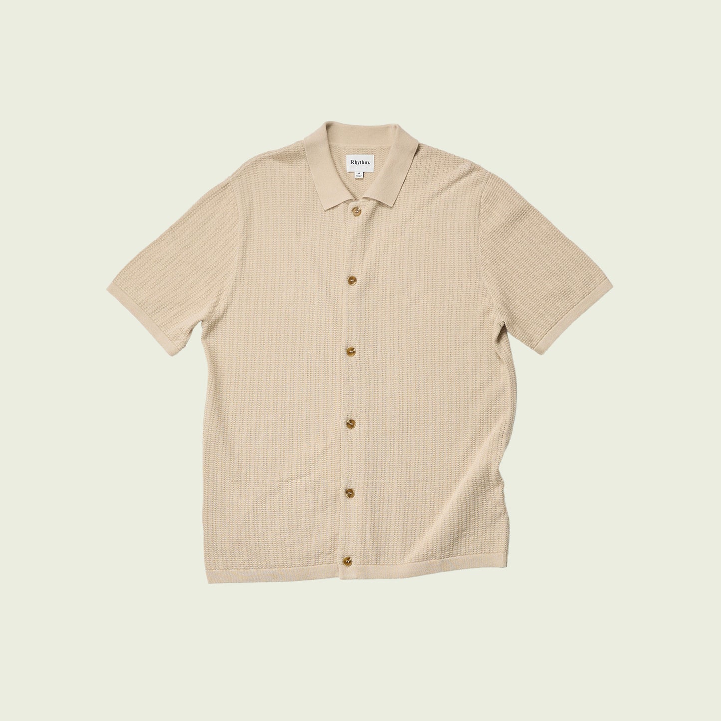 Textured Knit Ss Shirt