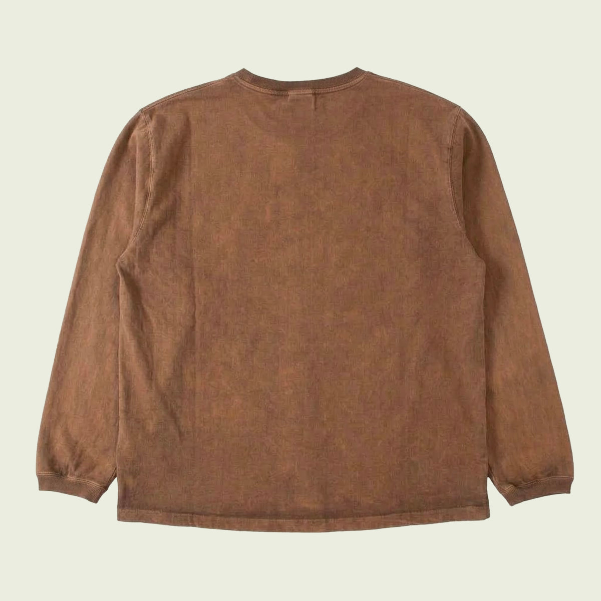 L/s Heavy Crew Tee - P - Brown