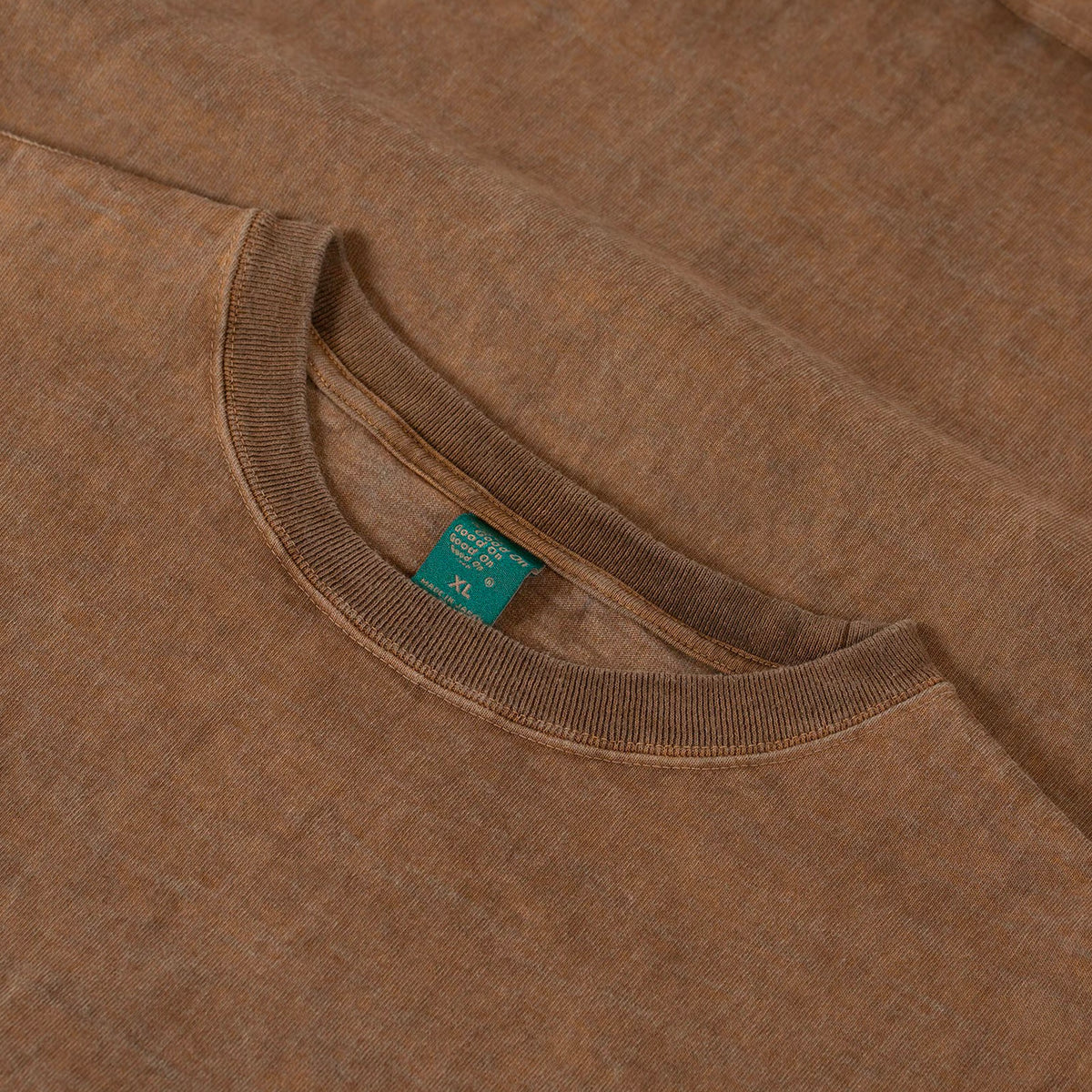 L/s Heavy Crew Tee - P - Brown