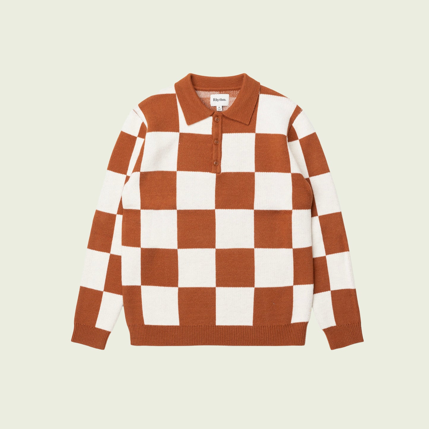 Rhumba Check Ls Polo Knit