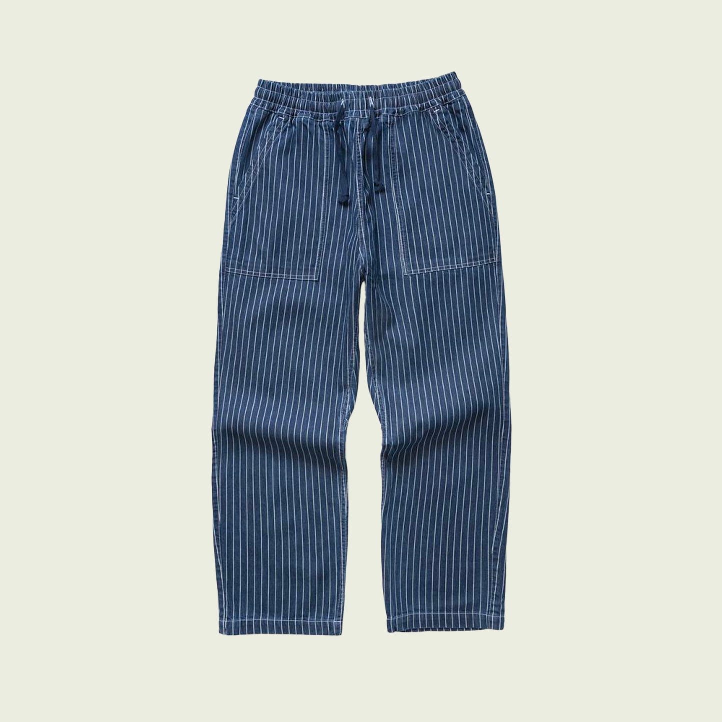 Pinstripe Denim Chef Pants