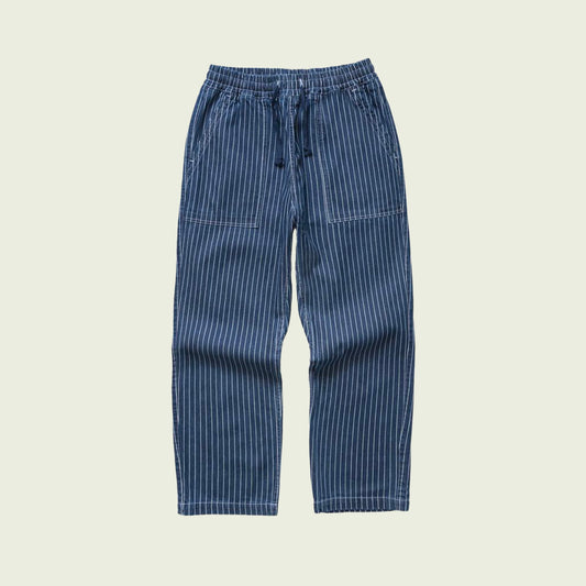 Pinstripe Denim Chef Pants
