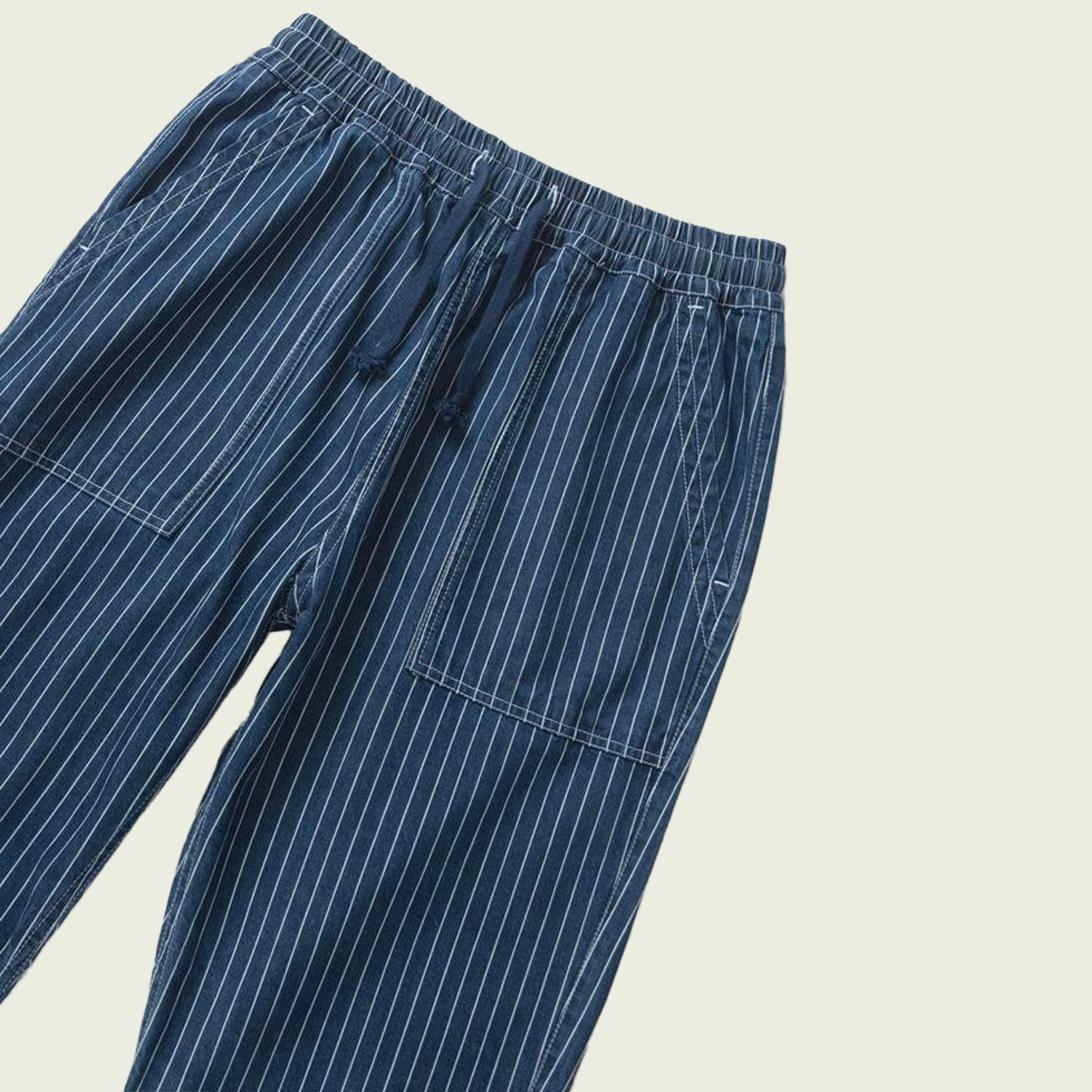 Pinstripe Denim Chef Pants