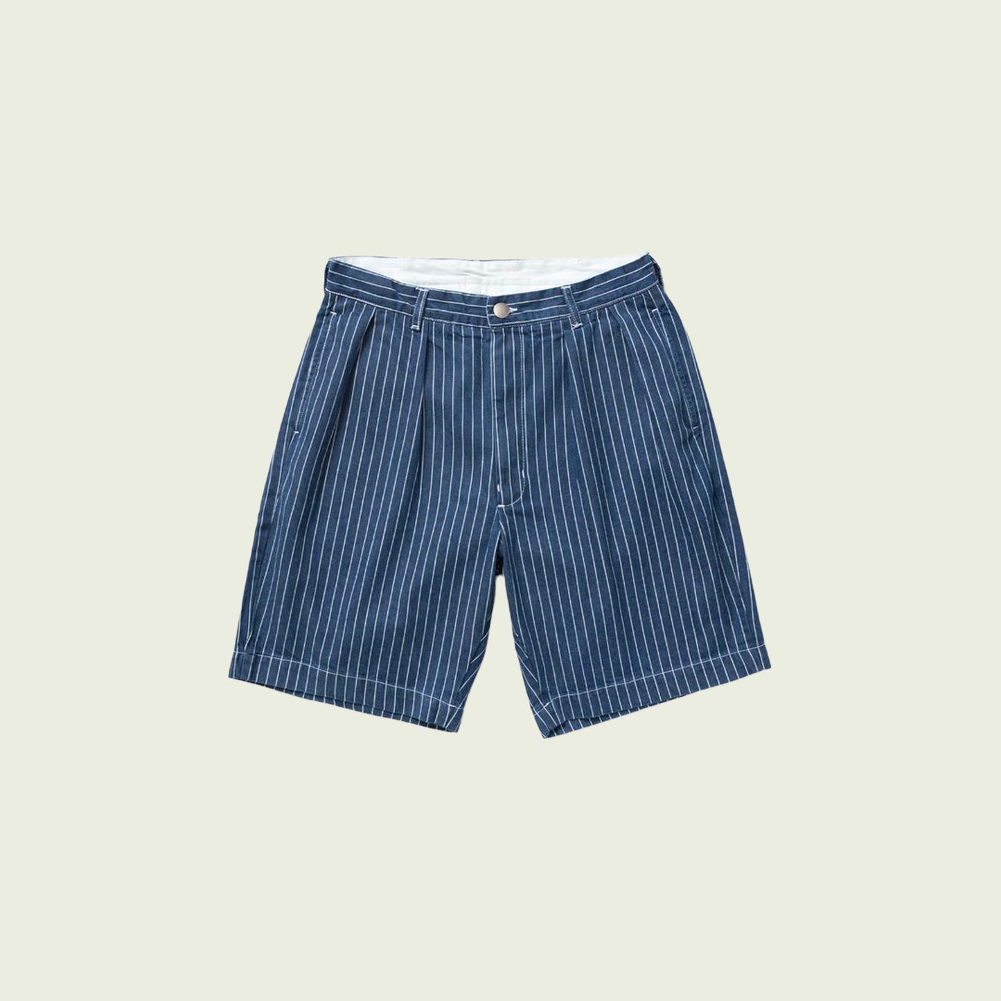 Pinstripe Denim Part Shorts