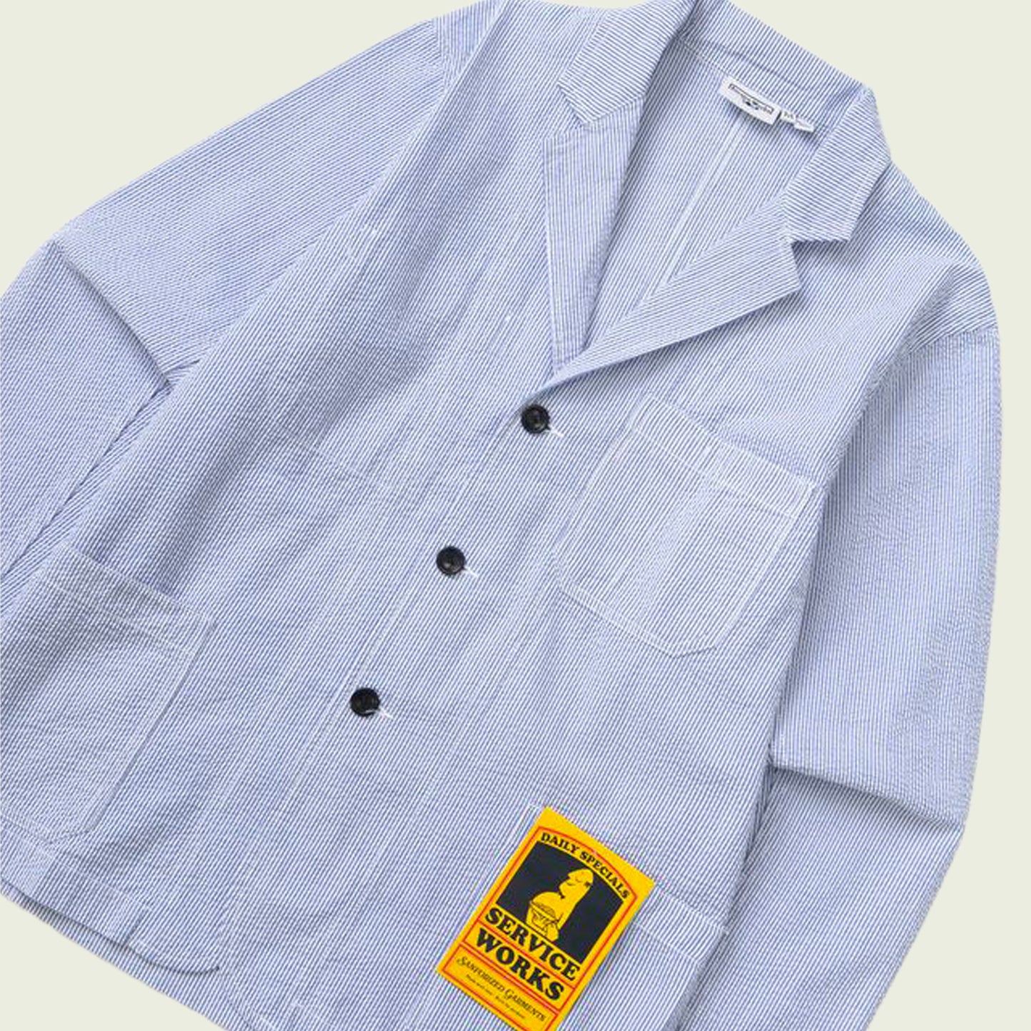 Seersucker Server Suit Jacket
