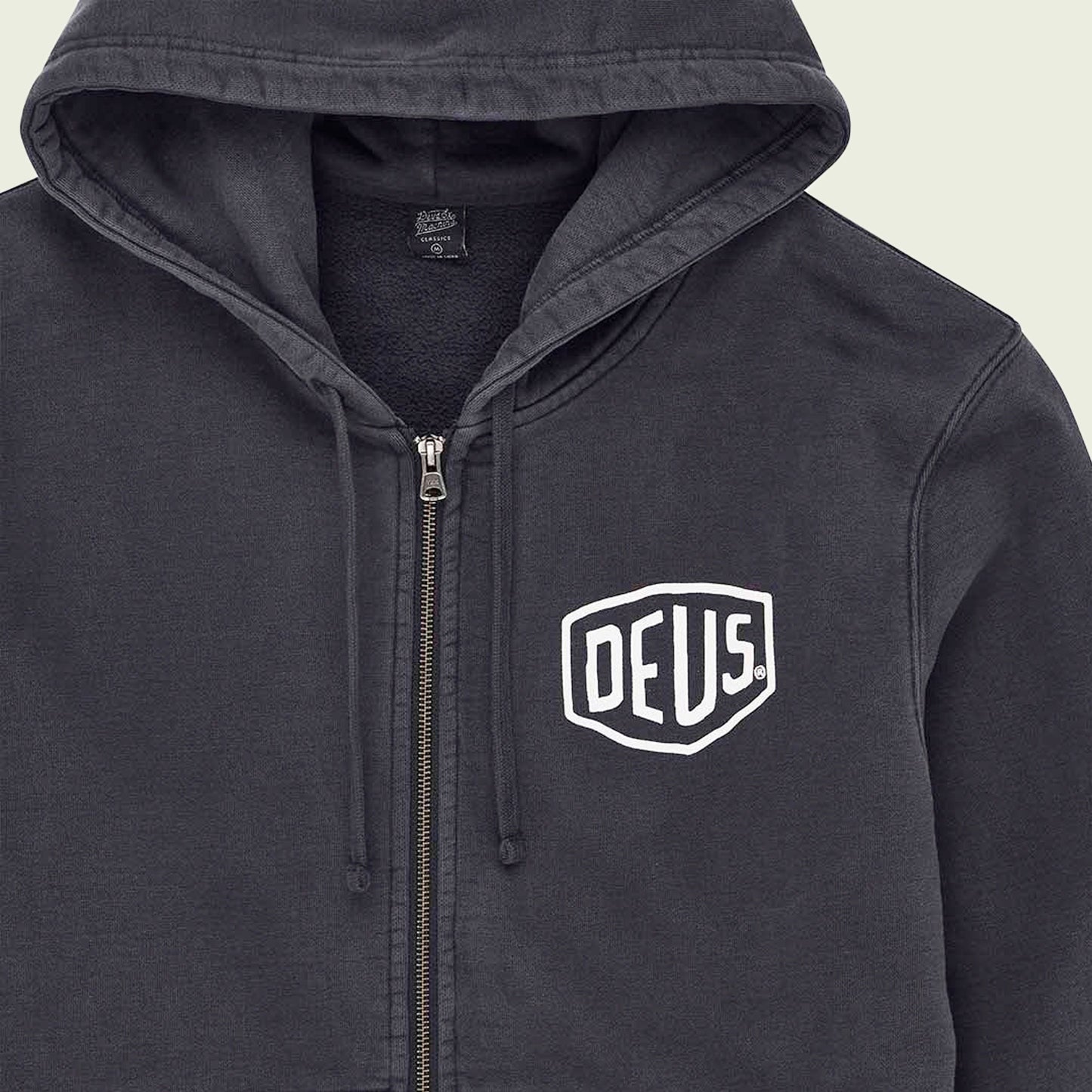 Shield Garment Dyed Zip Hoodie